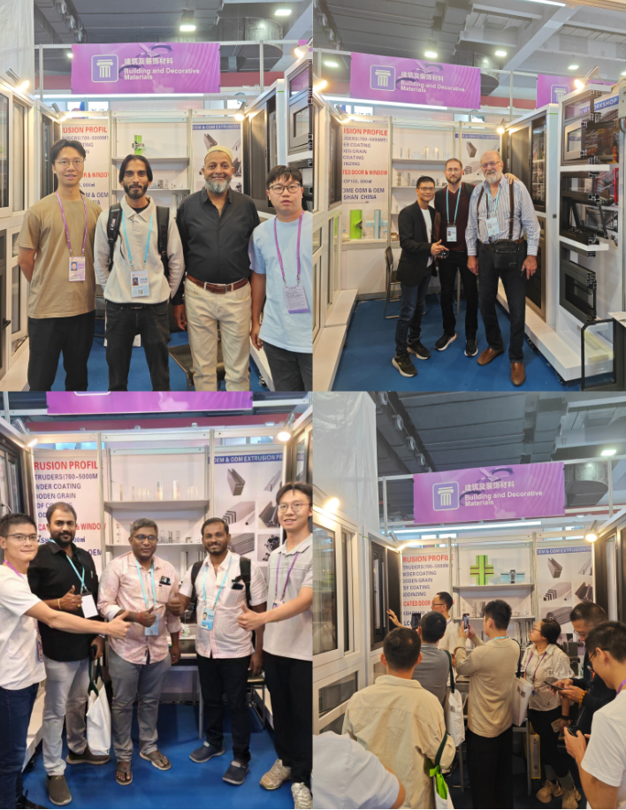 Aluminium profiles window and door exhibition