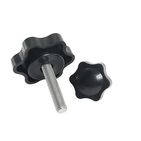 China Factory Black Plastic Metal Knobs