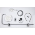 High Pole Bathroom Accessories Rain Shower Head Set