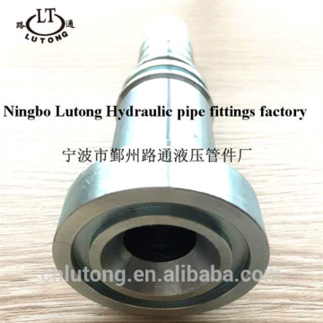 ISO 12151-3 SAE J 516 swaged pipe hose fitting zinc plate SAE flange 6000 PAI/ sae 100 R 13/ EN--856 R 13