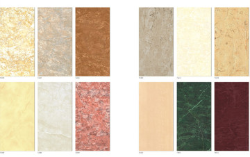 1000*2000*5mm Light Glossy Glazed Ceramic Wall Tile