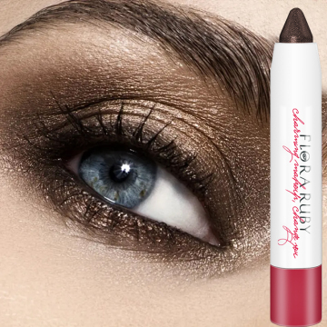 Flora Ruby Korean Veganer Make -up -Creme Schimmer Glitzer Lidschattenstock für Augen