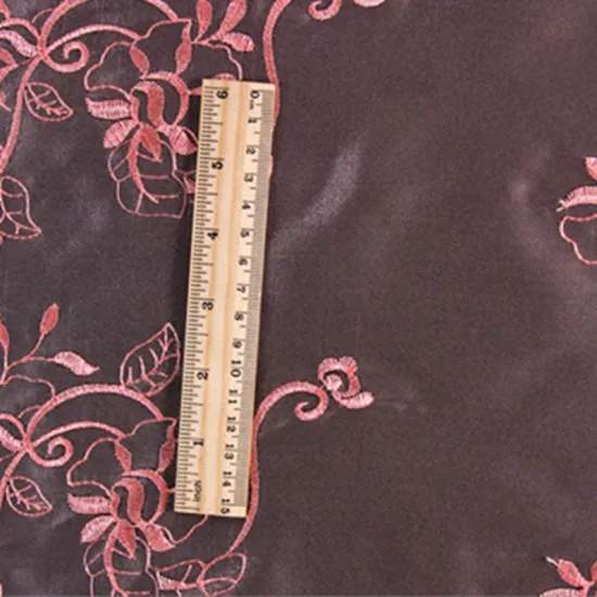 embroidered tulle organza fabric organdy /organza flowers fabrics bridal veils/ full dress/ stage dress fabric