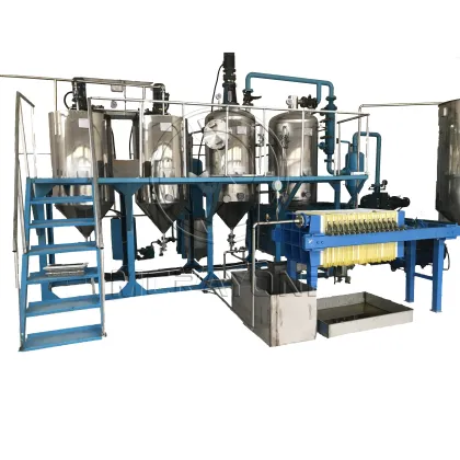 Small Palm Oil Refining Machine: 500kg Oil Refining Plant and Processing Machinery
