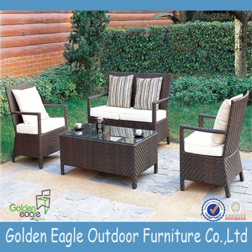 Leisure patio wicker furniture 4pcs garden rattan set