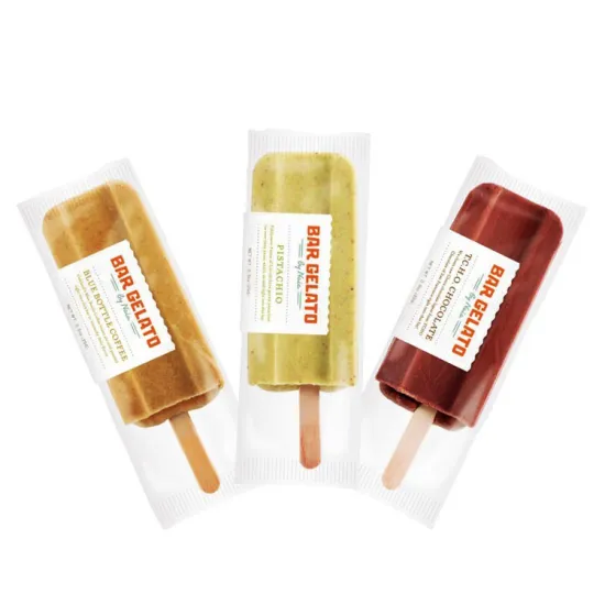 Custom Digital Printed Ice Cream Plastic Bags - Popsicle Clear Packaging