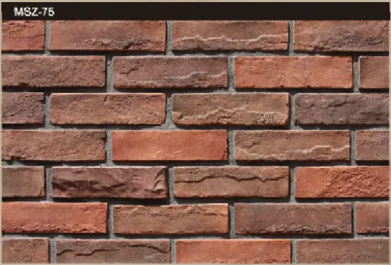 Faux Brick Wall Cladding Red Color (antique stone series)