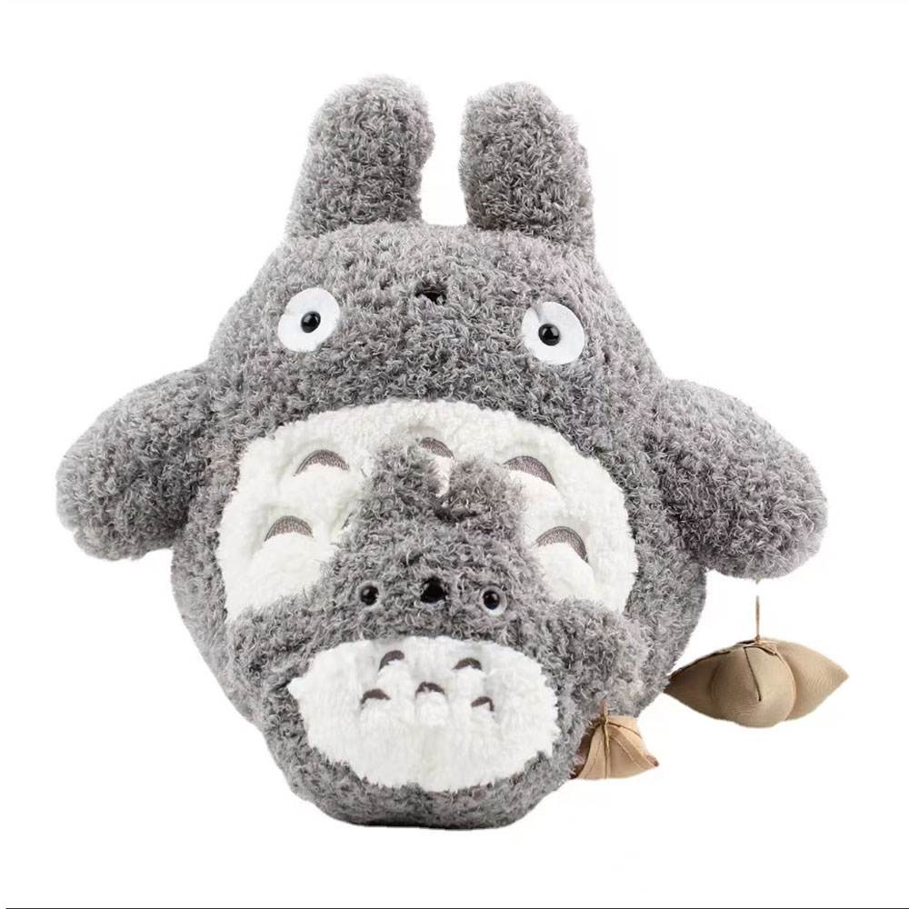Cinza Totoro Plush Fild's Toy Throw Pillow