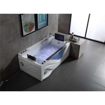 1person Luxury Hot Acrylic Massage Bathtub With TV