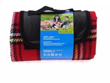 Acryl Picnic deken met waterdicht achterkant