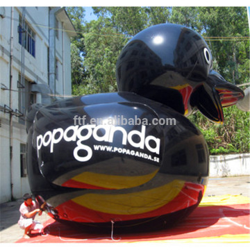 Giant inflatable promotion black duck
