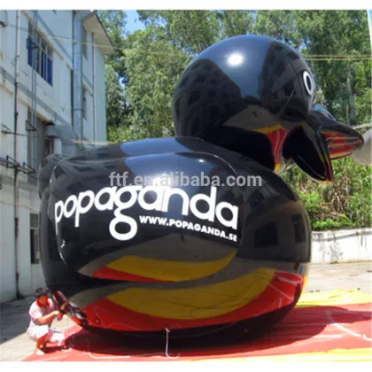 Giant inflatable promotion black duck