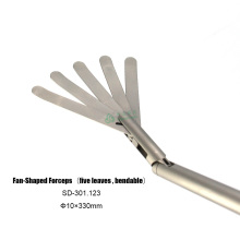 10*330mm High Quality bendable Five leaves Fan Shaped Forceps