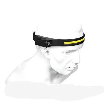 COB+XPE Full Vision Rechargeable LED Headlamp with Camping Sensor