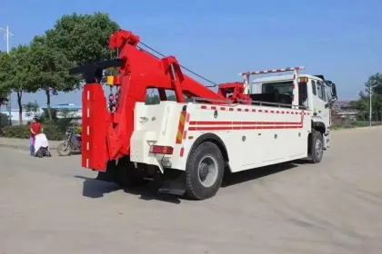 4x2 Sinotruk Haohan 0 degree flatbed wrecker towing truck and wrecker body for sale