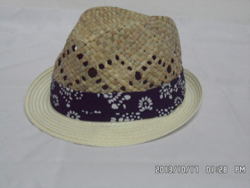 Sewn Fedora Hat W/ PU Band