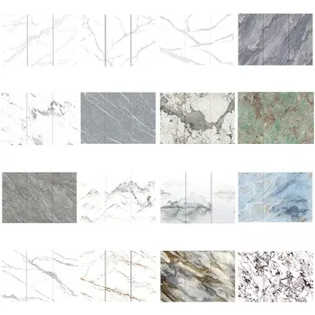 Modern Blue Jade Look Dining Table with Rock Slab Porcelain Tile Coffee Table Furniture