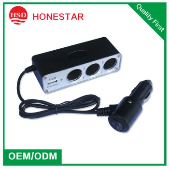 12V/24V 10A car power socket with on/off switch
