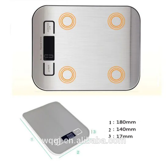 Digital Kitchen Scale Precise Cooking Scale and Baking Scale Multifunction Compact Electronic Diet Bake Food Postal Scale