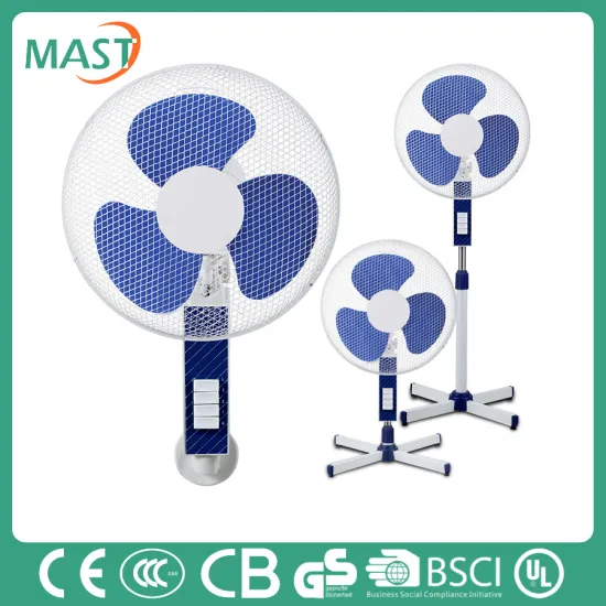 Home appliance 16'' 3 in 1 air cooling ventilation electric fan stand fan parts supplier in China