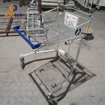 Wholesale Supermarket Zinc plated Disable Shopping Trolley