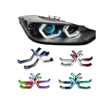 Colorful Angel Eyes LED Headlights for BMW E60 M5 - High Quality Factory Direct Sale