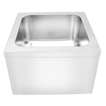 Basin basuh lantai tugas berat keluli tahan karat untuk dapur restoran