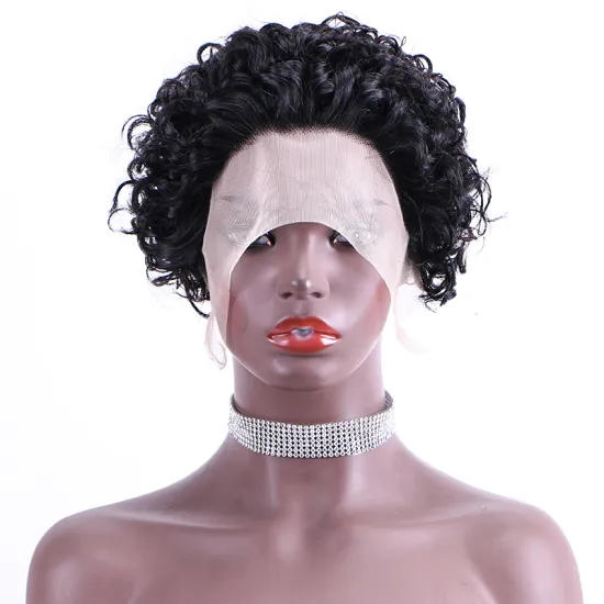 Pixie Cut Human Hair Wig Curly Lace Front Wig Short Curly Human Hair Wig Brazilian