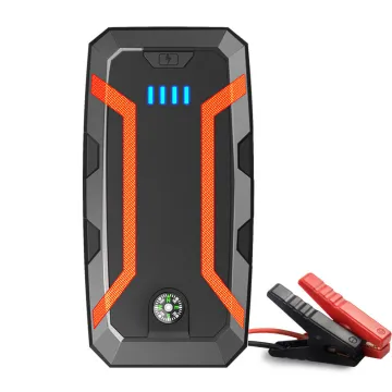 12V Portable Car Emergency Power Bank with Compass, LED Light