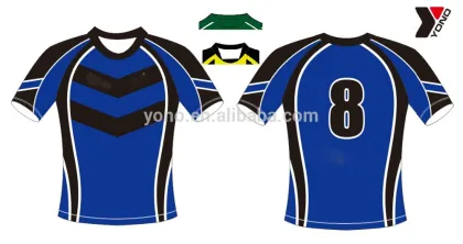 Specialized 100% polyester custom rugby Football jersey wear