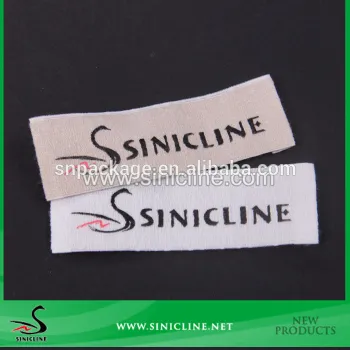 Sinicline custom made woven branding label with both ends folded