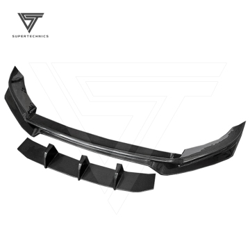 Spoiler per labbra anteriore in fibra di carbonio Supertechnics per Porsche Cayenne 9Y0 (2018-2022)