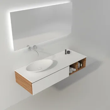 Professional Bs-8326 Solid Surface Bath Vanity Counter Top Sink - Brand New Bathroom Hand Wash Basin