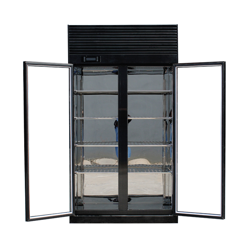 Double door black frame freezer Double door black frame freezer