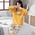 Spring and autumn long-sleeved pajamas female