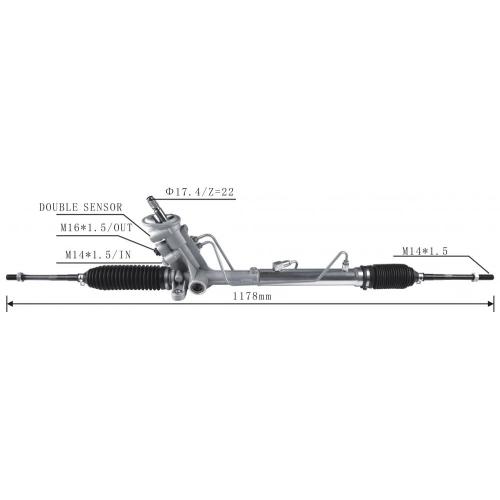 Crémaillère de Direction Assistée pour Volkswagen Polo Double Capteurs