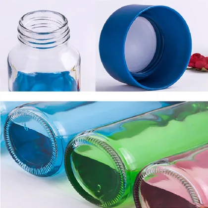 500ml Glass Voss Water Drinking Bottle With Lid