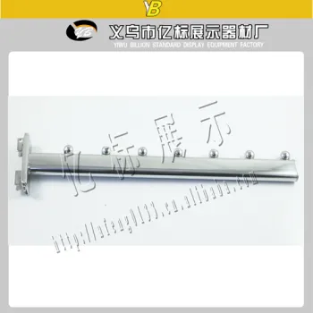 Clothes display shelf bracket fix twin slot upright
