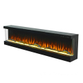 70 Inch Colorful Crystal Glistening Embellished Logs Electric Fireplace with CE Approval - 3 Side View