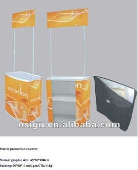 Plastic promotion counter