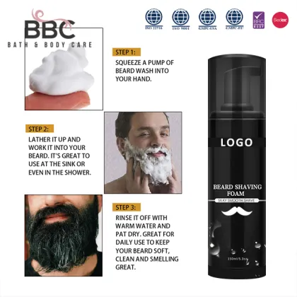  BBC Shaving Cream and Men's Skin Care Products Kit for Beard 