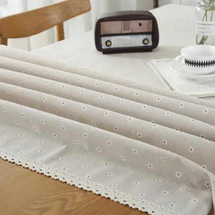 New Waterproof Linen Tablecloth with Nutcracker Design: Your Ultimate Dining Companion