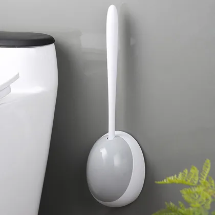 Soft Bathroom Toilet Cleaning Brush With Holder Set