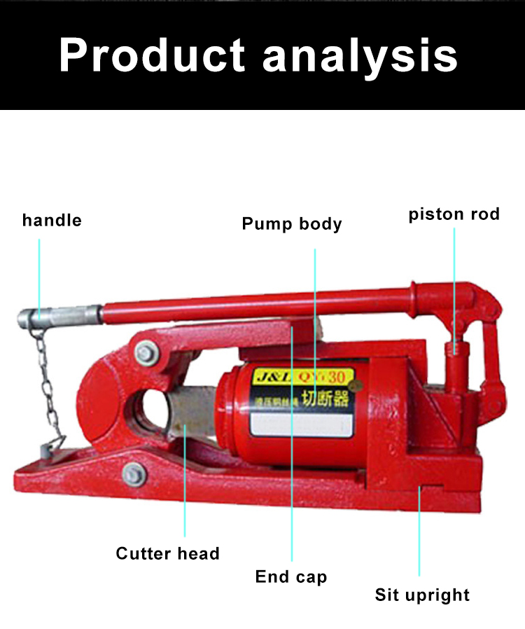 Hydraulic Wire Rope Cutter For Steel Cable, High Quality Hydraulic Wire ...