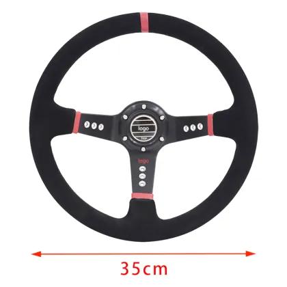 JDM 3Spokes Race Steering Wheel - Universal Car Gaming Steering Wheel
