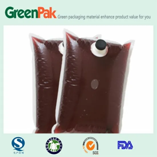 bib bag in box for wine packing