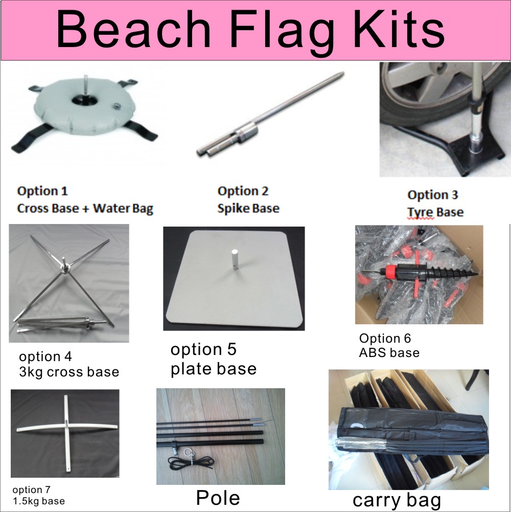 beach flag kits