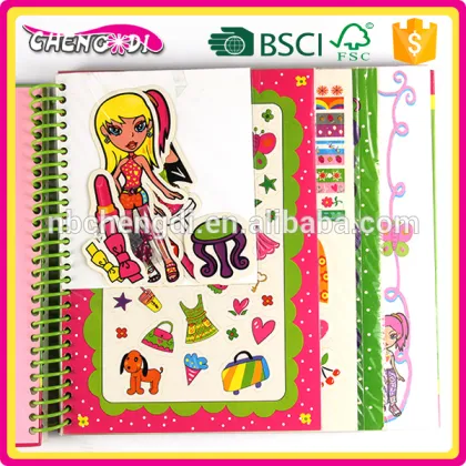 super style 2016 new design lovely children kit scrapbook