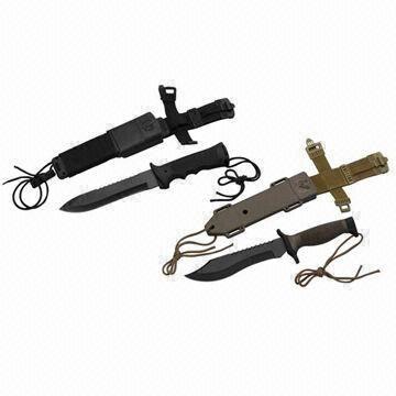 Hunting Knives with Aluminum Handle, Durable and Attractive Design