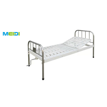 Stainless Steel Single Crank Medical Nursing Bed Hospital Bed